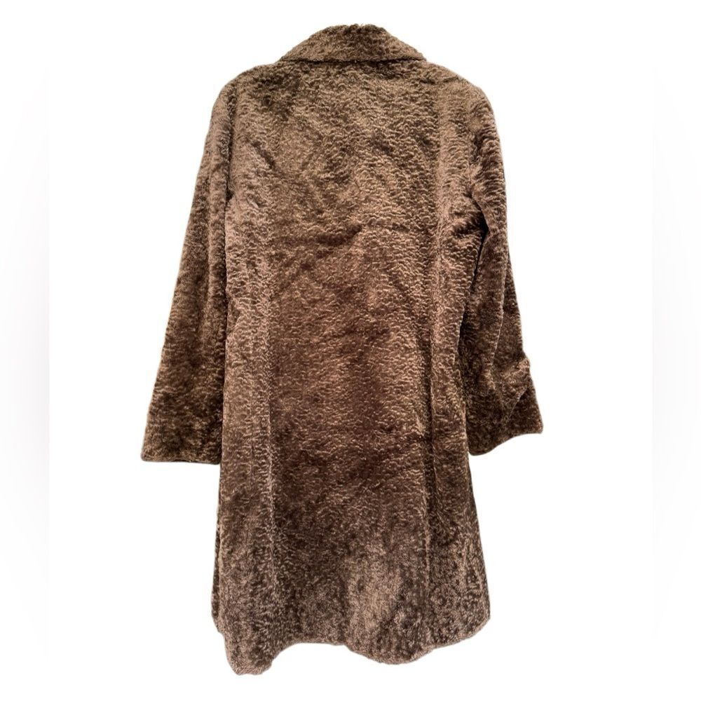 Alpine Studio Women's Faux Sheepskin Fur Coat Size Large - Picture 3 of 8